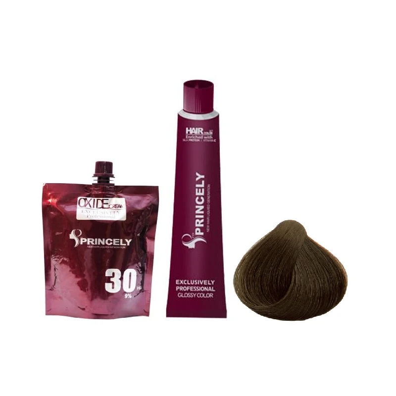 کیت رنگ مو پروپرنسلی سری Natural شماره 5 حجم 100 میلی لیتر رنگ قهوه ای روشن 