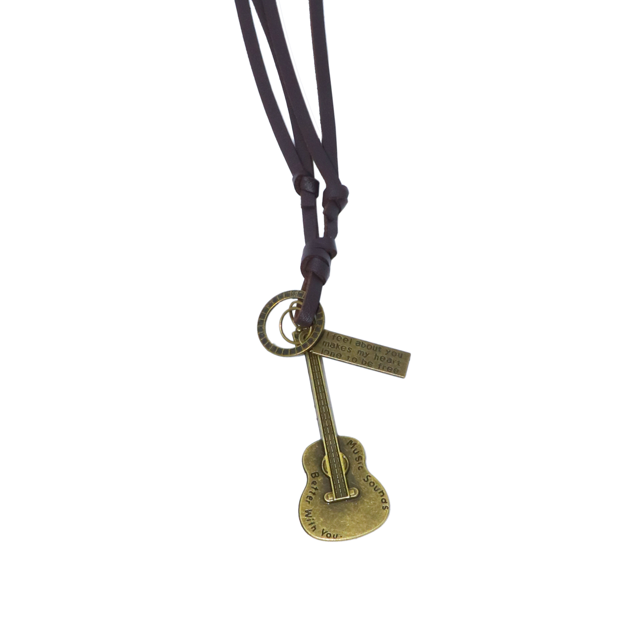 گردنبند مردانه طرح گیتار کد 002