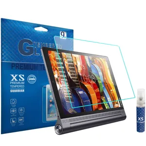 محافظ صفحه نمایش شیشه ای ایکس اس مدل تمپرد مناسب برای تبلت لنوو10.0 Yoga Tab 3 Pro به همراه اسپری پاک کننده صفحه XS