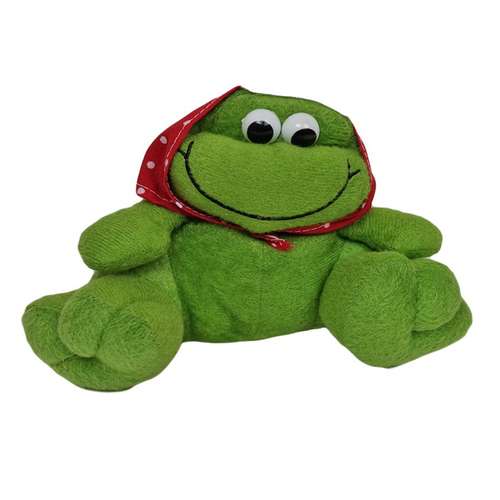 عروسک طرح قورباغه کد 4680 ارتفاع 20 سانتی متر