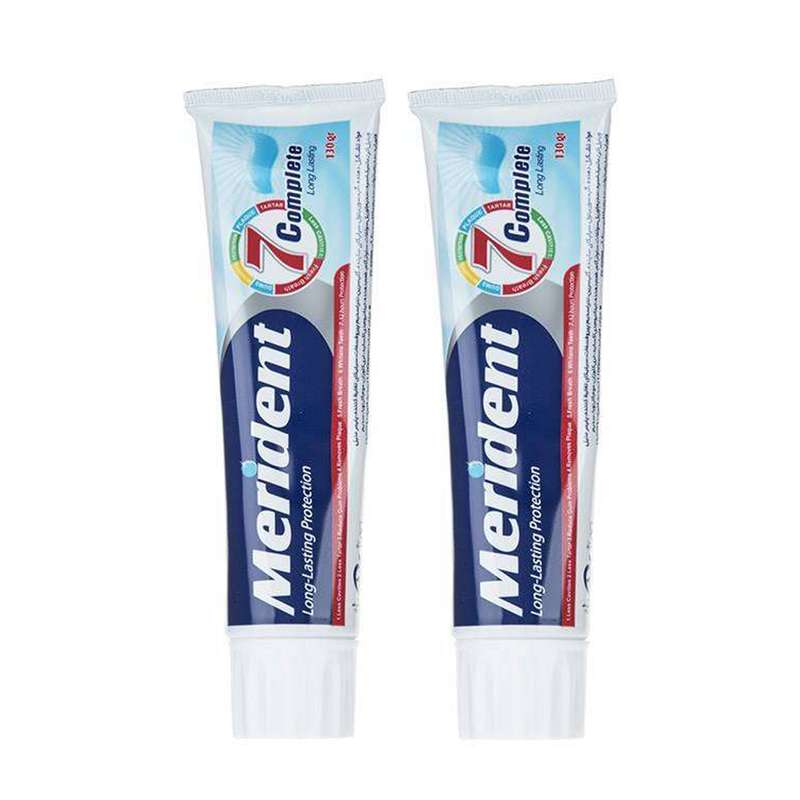 خمیر دندان مریدنت مدل 7 Complete وزن 130 گرم بسته 2 عددی