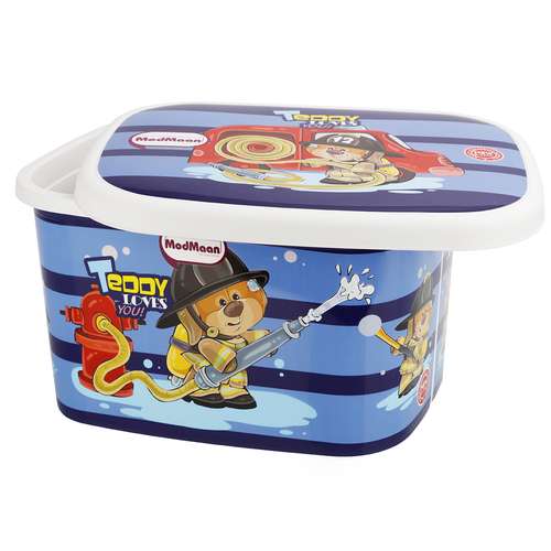 جعبه اسباب بازی کودک مدمان طرح خرس آتش نشان کد2