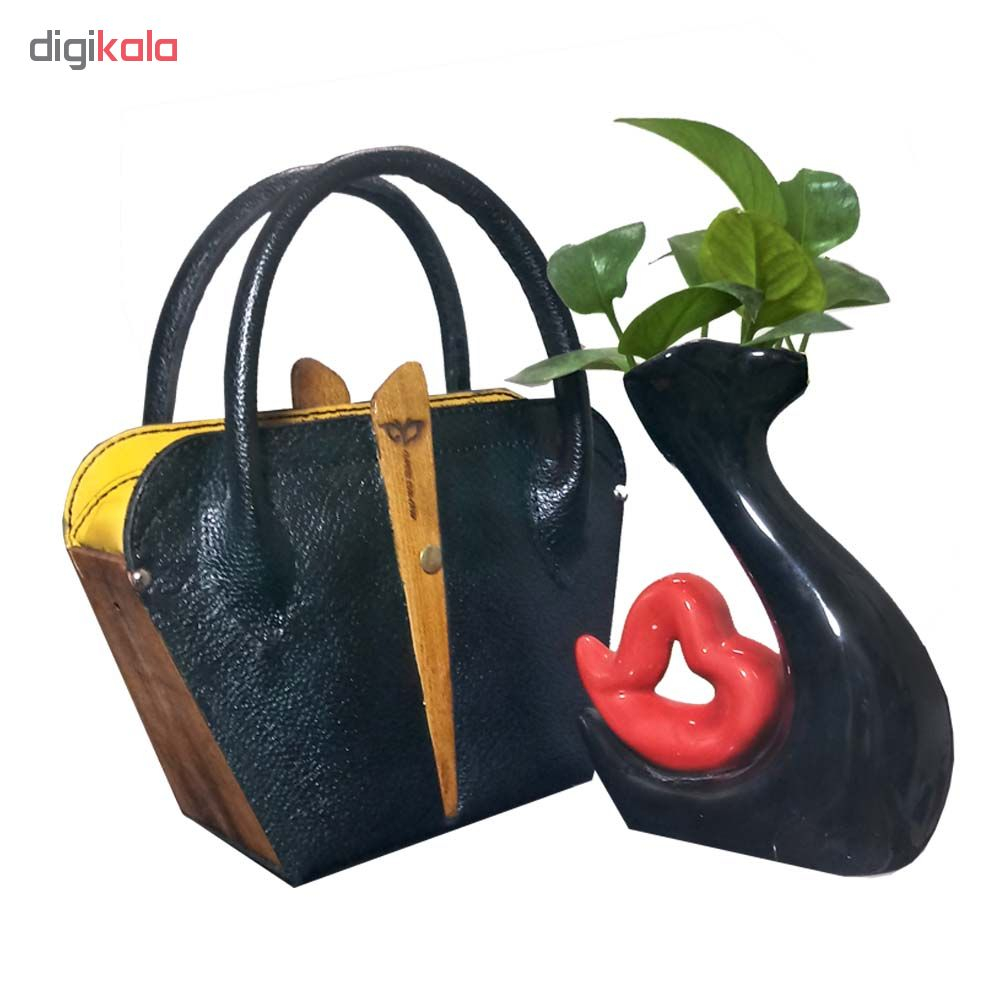 کیف چرمی چوب چرم کد 1356