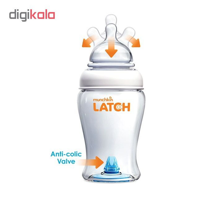 دستگاه ماكروويو استریل کننده مانچکین مدل Latch Set به همراه ٢عدد شيشه شير و برس تميز كننده مجموعه 4عددی