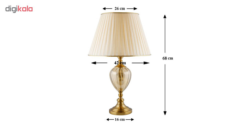 آباژور رومیزی اصفیان مدل الیس کد MRK12-M