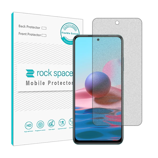 محافظ صفحه نمایش مات راک اسپیس مدل HyMTT مناسب برای گوشی موبایل  شیائومی Redmi Note 10 