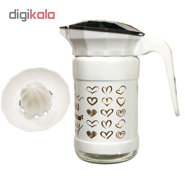 پارچ همراه با درب آبمیوه گیری کمیکس طرح Love 1500سی سی مدل 8034 کد 101100