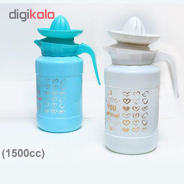 پارچ همراه با درب آبمیوه گیری کمیکس طرح Love 1500سی سی مدل 8034 کد 101100