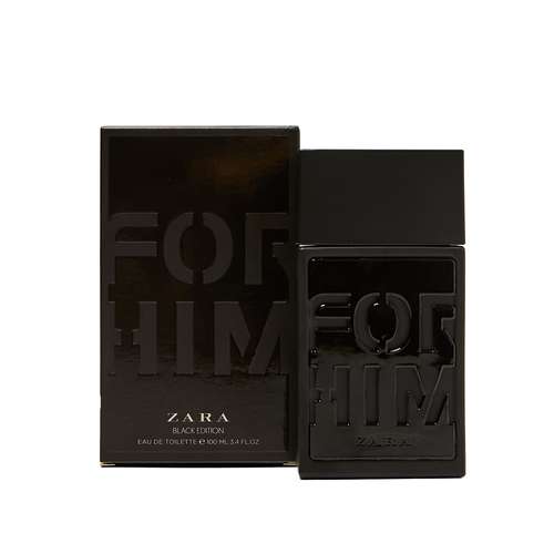 ادو تویلت مردانه زارا مدل FOR HIM BLACK حجم 100 میلی لیتر
