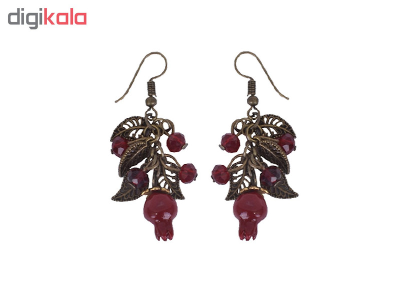 گوشواره زنانه طرح انار کد 12