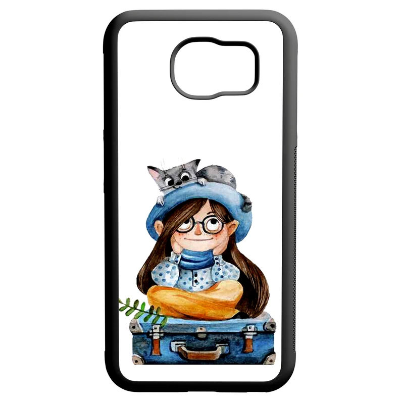 کاور طرح دخترانه کد 110159 مناسب برای گوشی موبایل سامسونگ galaxy s6