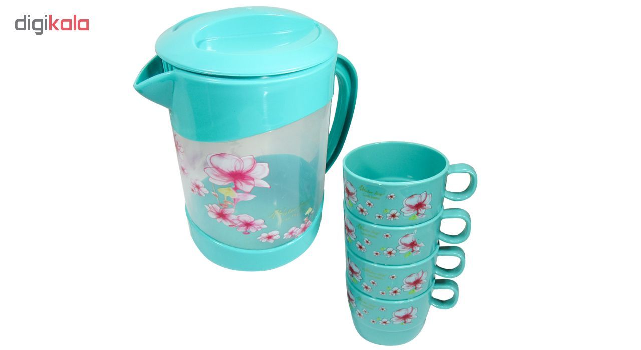 سرویس پارچ و لیوان 5 پارچه مدل Spring wind main 1 3