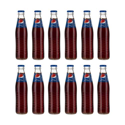 نوشابه گازدار پپسی - 250 میلی لیتر بسته 12 عددی