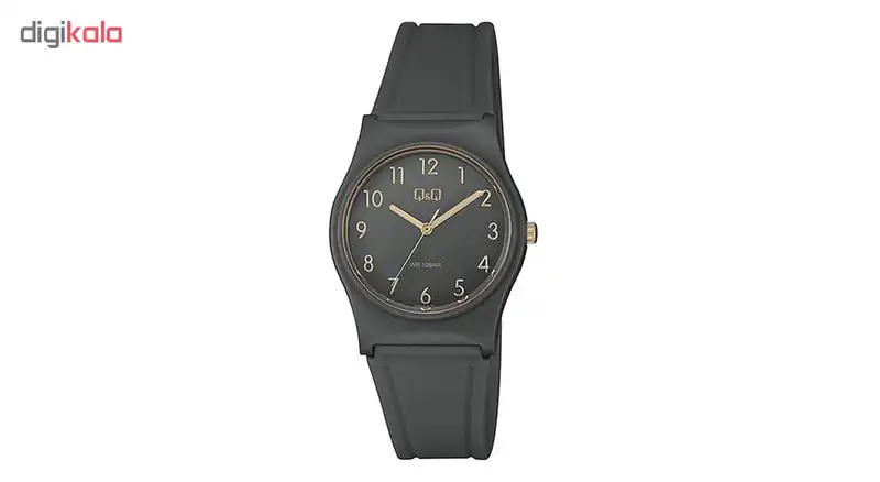 ساعت مچی عقربه ای زنانه کیو اند کیو مدل vp34j079y به همراه دستمال مخصوص کلین واچ