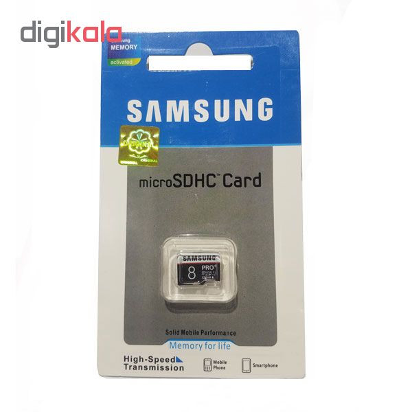 کارت حافظه‌ microSDXC سامسونگ مدل pro کلاس 10 استاندارد U3 سرعت 80MBps ظرفیت 8 گیگابایت
