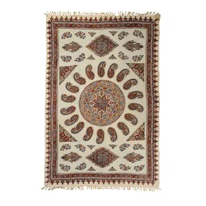 رومیزی قلمكارممتاز اثرعطریان طرح مداليون مدل G220سایز200*135سانتی متر