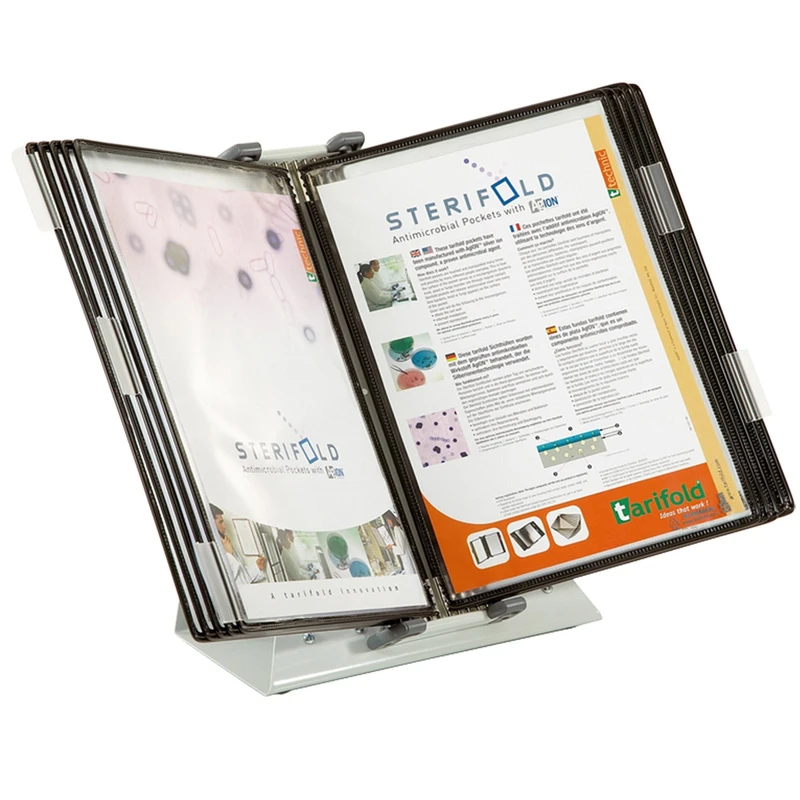 پایه نگهدارنده کاغذ رومیزی تاریفولد مدل Sterifold Anti Microbe به همراه 10 کاور