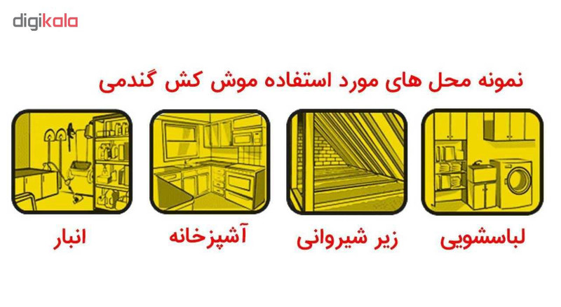 موش کش گندمی ضربه کد 21 وزن 200 گرم