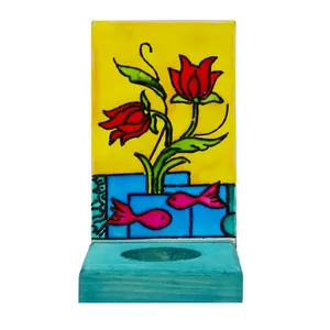 جا شمعی ویترای طرح حوض ماهی کد 103