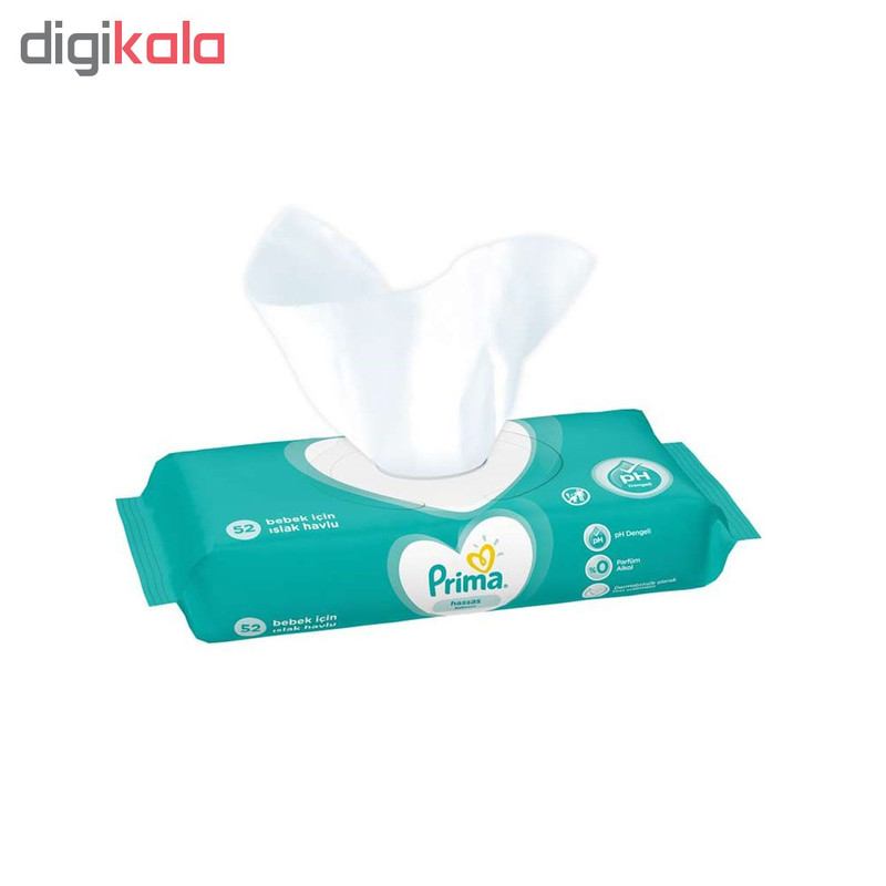 دستمال مرطوب پریما مدل d1213 بسته 52 عددی دستمال مرطوب پریما مدل d1213 بسته 52 عددی