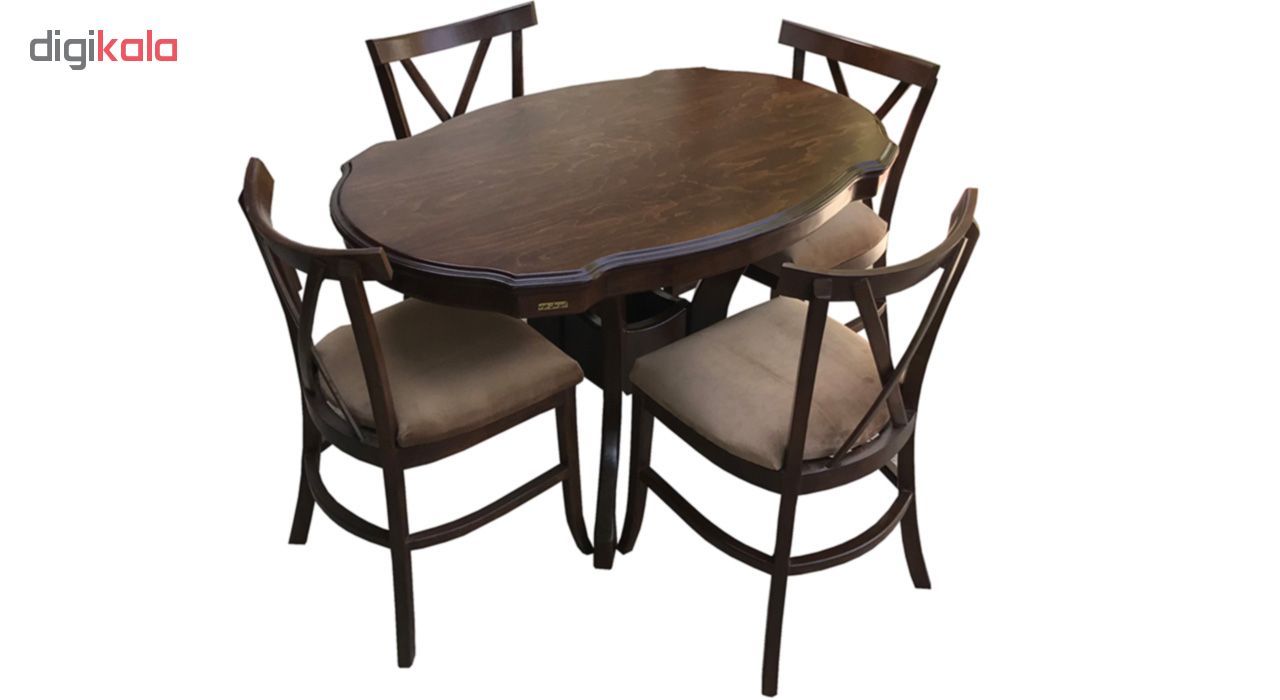 میز و صندلی ناهار خوری اسپرسان چوب مدل SM31