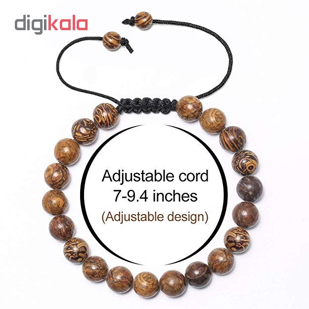 دستبند چرم ذاریات مدل Wood 2 کد 165