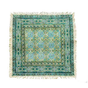رومیزی قلمكارممتاز  اثرعطريان طرح كاشي مدل G224سایز 100*100سانتی متر