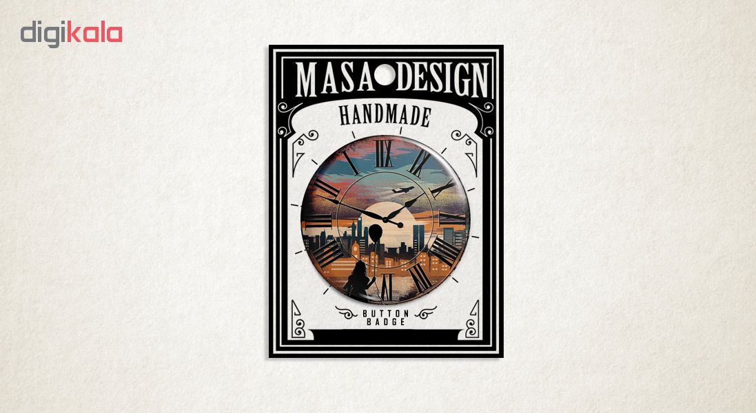 پیکسل ماسا دیزاین طرح ساعت شهر دختر بادکنک کد AS528