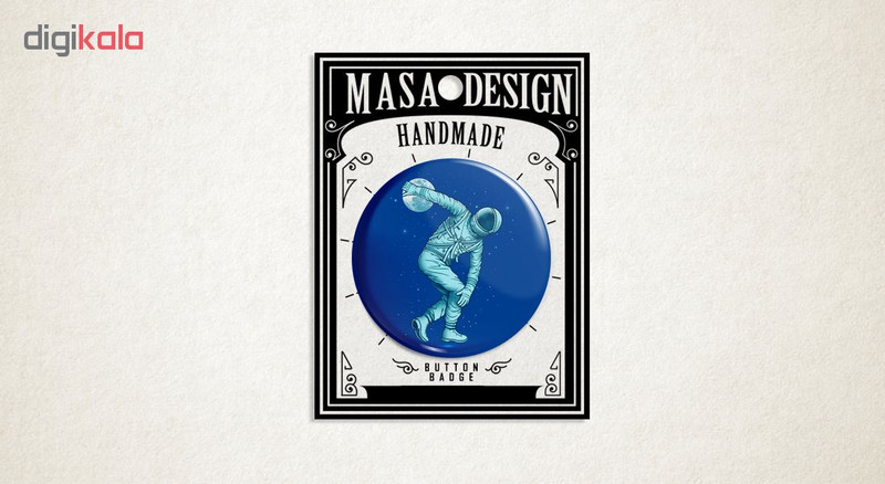 پیکسل ماسا دیزاین طرح فضانورد ماه و سیاره کد AS526