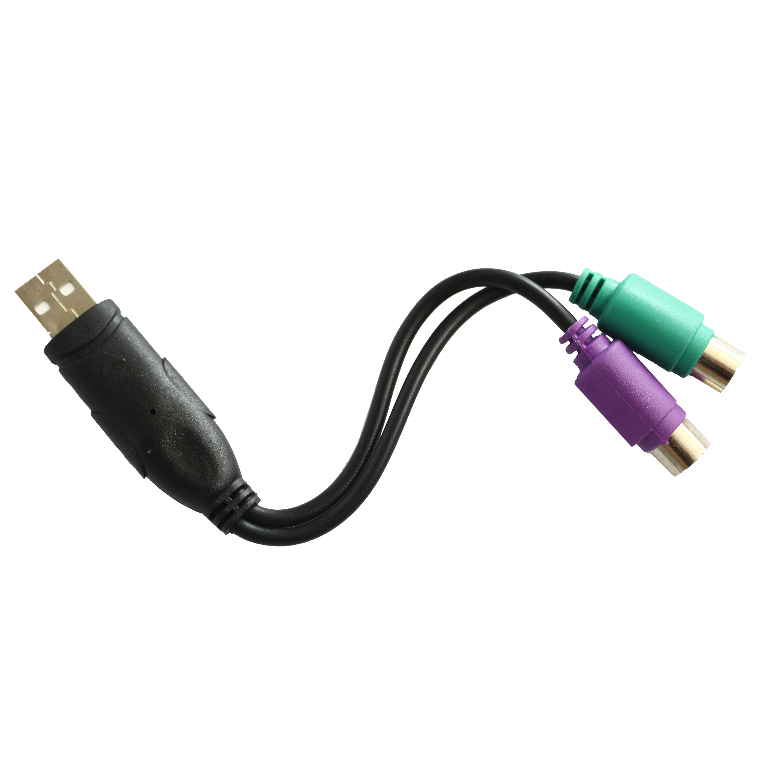 کابل تبدیل USB به PS2 مدل 3D طول 0.2 متر