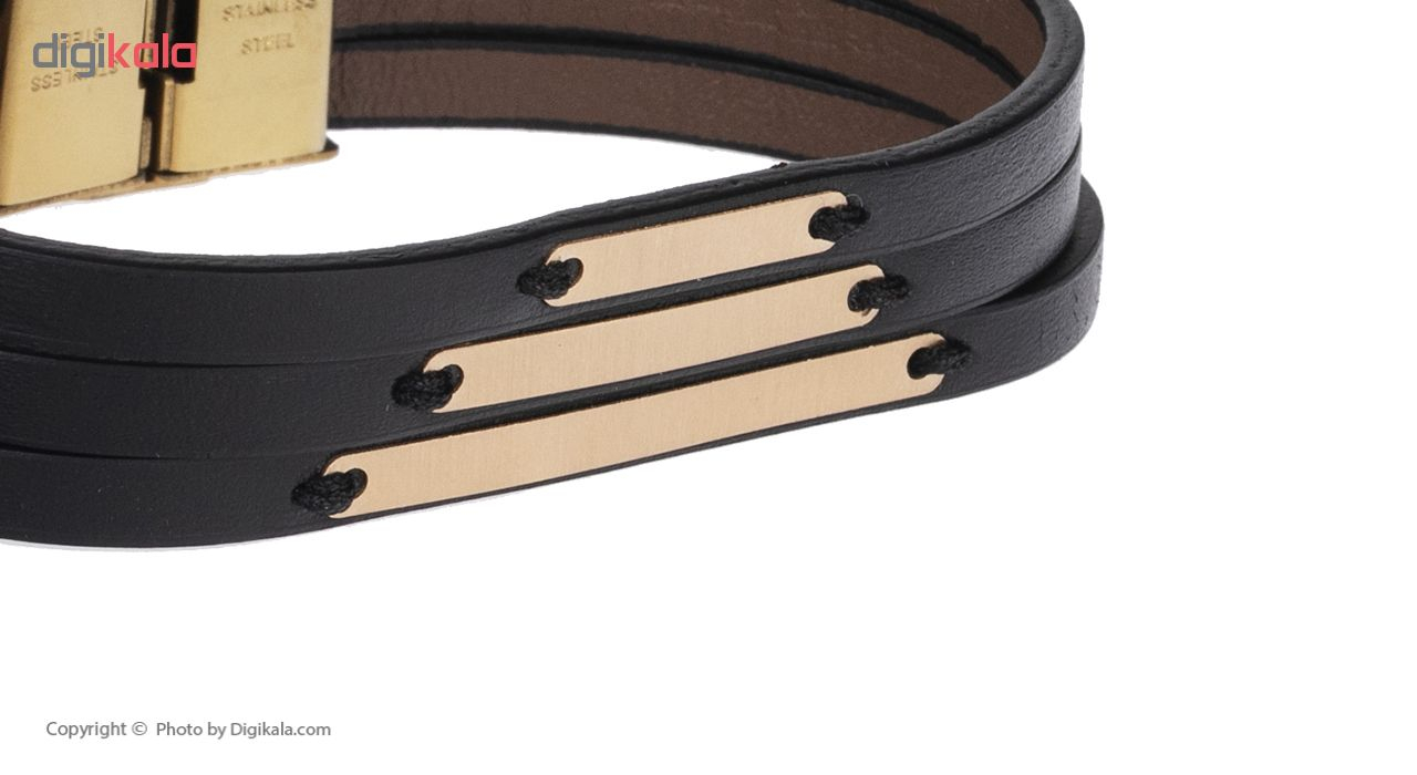 دستبند مردانه مدیاگلد مدل MGL-D0259