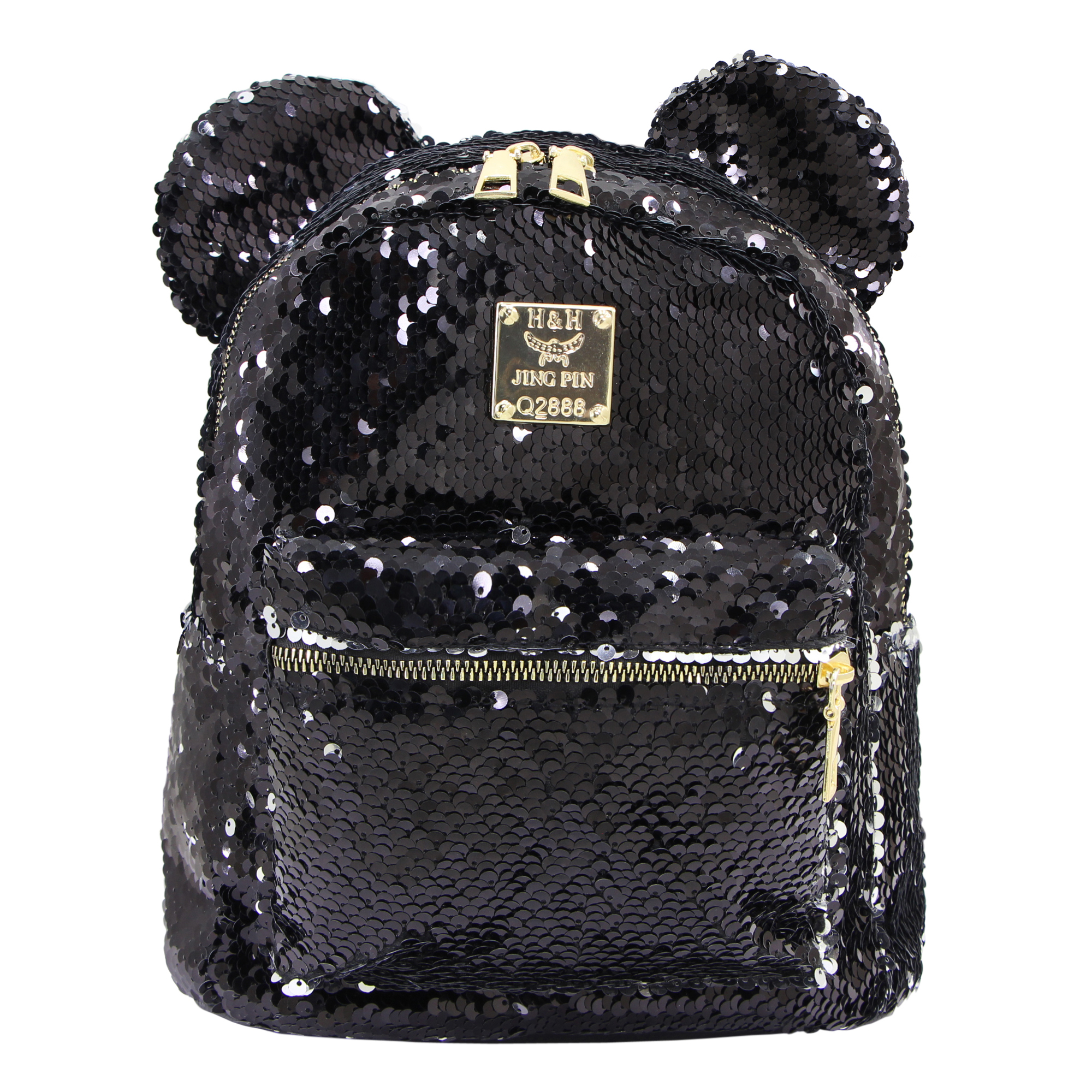 کوله پشتی دخترانه اچ اند اچ مدل Mickey Sequin B69 تک سایز