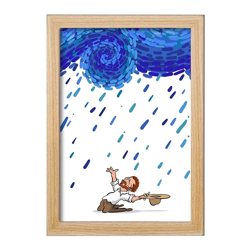 تابلو خندالو مدل ونسان ونگوگ کد F8774