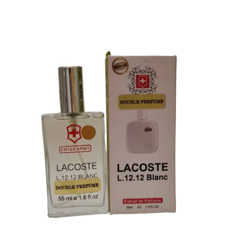 عطر جیبی مردانه سوئیس آرمی مدل Lacoste L.12.12 Blanc حجم 55 میلی لیتر عطر جیبی مردانه سوئیس آرمی مدل Lacoste L.12.12 Blanc حجم 55 میلی لیتر