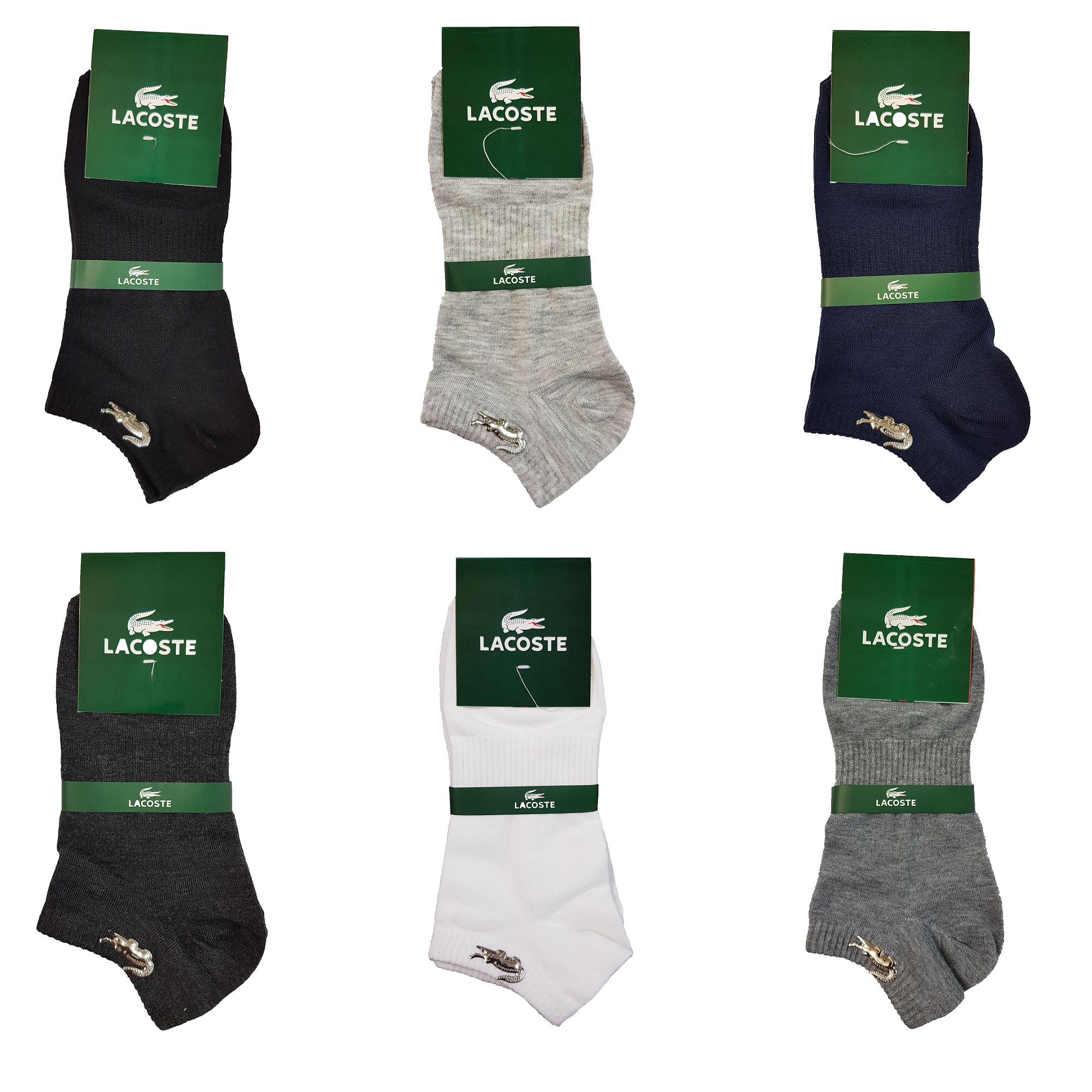 جوراب لاگوست مدل W9652 مجموعه 6 عددی