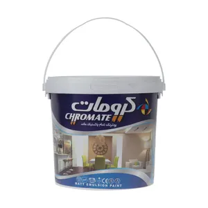 پوشرنگ سفید پلاستیک مات کرومات مدل 05-400 حجم 9.462 لیتر