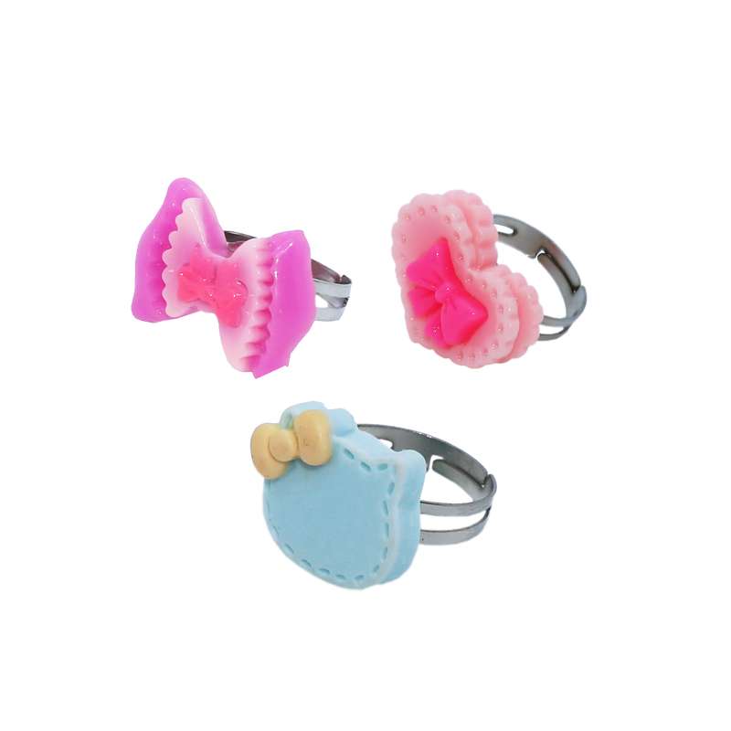 انگشتر دخترانه کد  004 مجموعه سه عددی