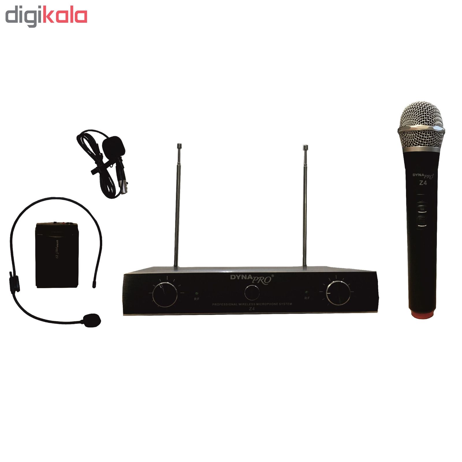 میکروفن بی سیم دستی، یقه ای و هدستی دایناپرو مدل Z4 main 1 1