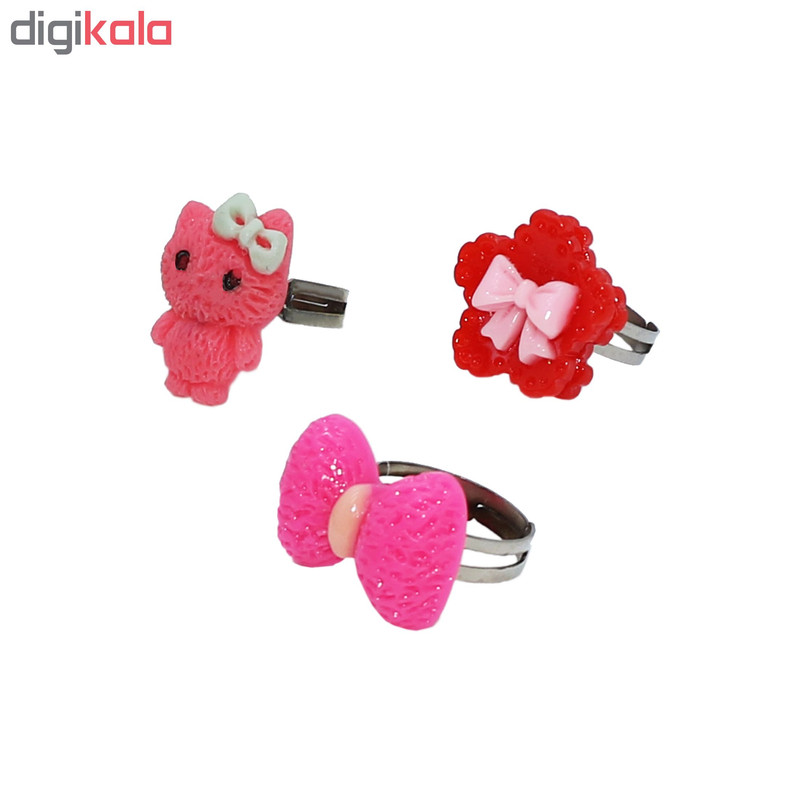 انگشتر دخترانه کد 013 مجموعه سه عددی انگشتر دخترانه کد 013 مجموعه سه عددی