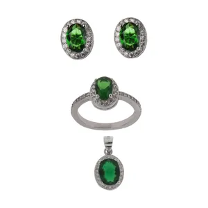 نیم ست نقره زنانه کدN87187