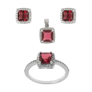 نیم ست نقره زنانه کد N87188