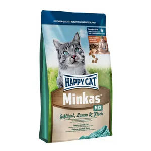 غذای خشک گربه هپی کت مدل Minkas Mix وزن 1.5کیلوگرم