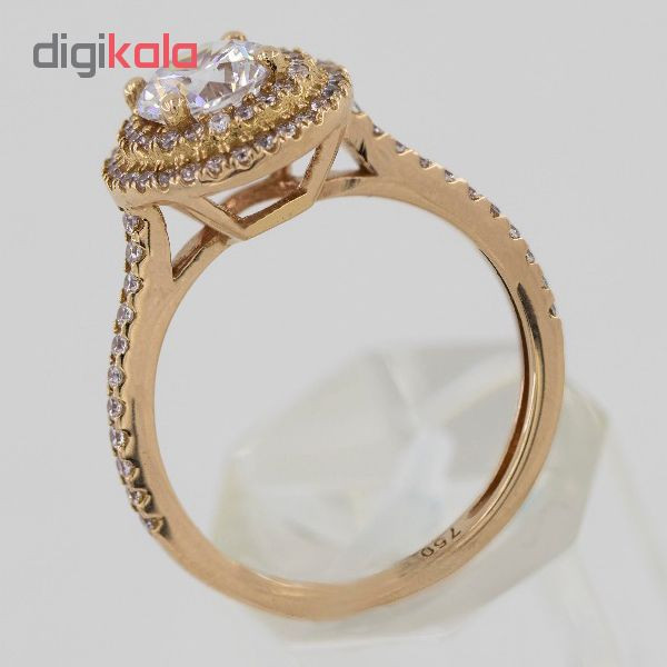 انگشتر طلا 18 عیار زنانه مدل AN0181075 - 2