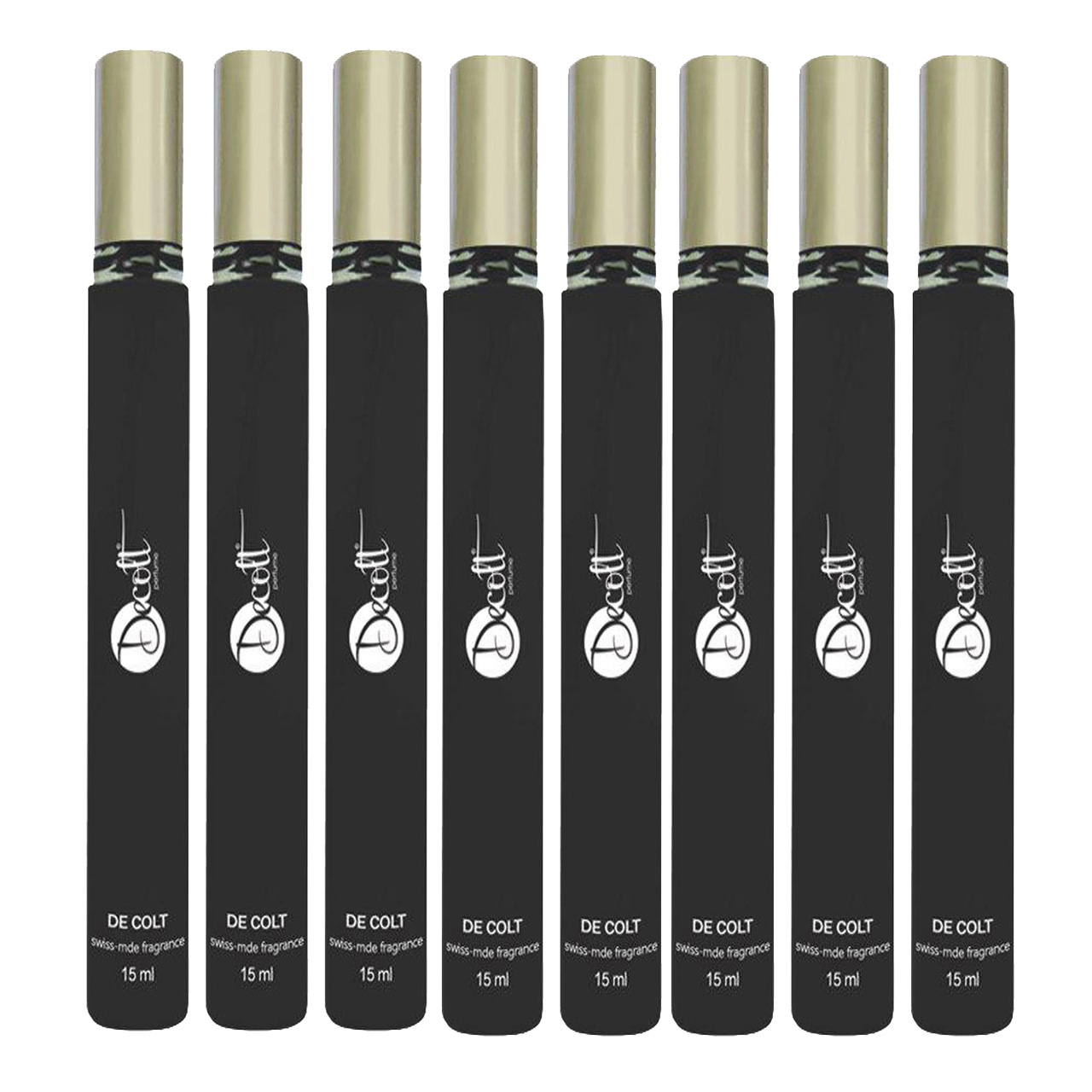 عطر جیبی مردانه دکلت کد 118 حجم 15 میلی لیتر بسته 8 عددی