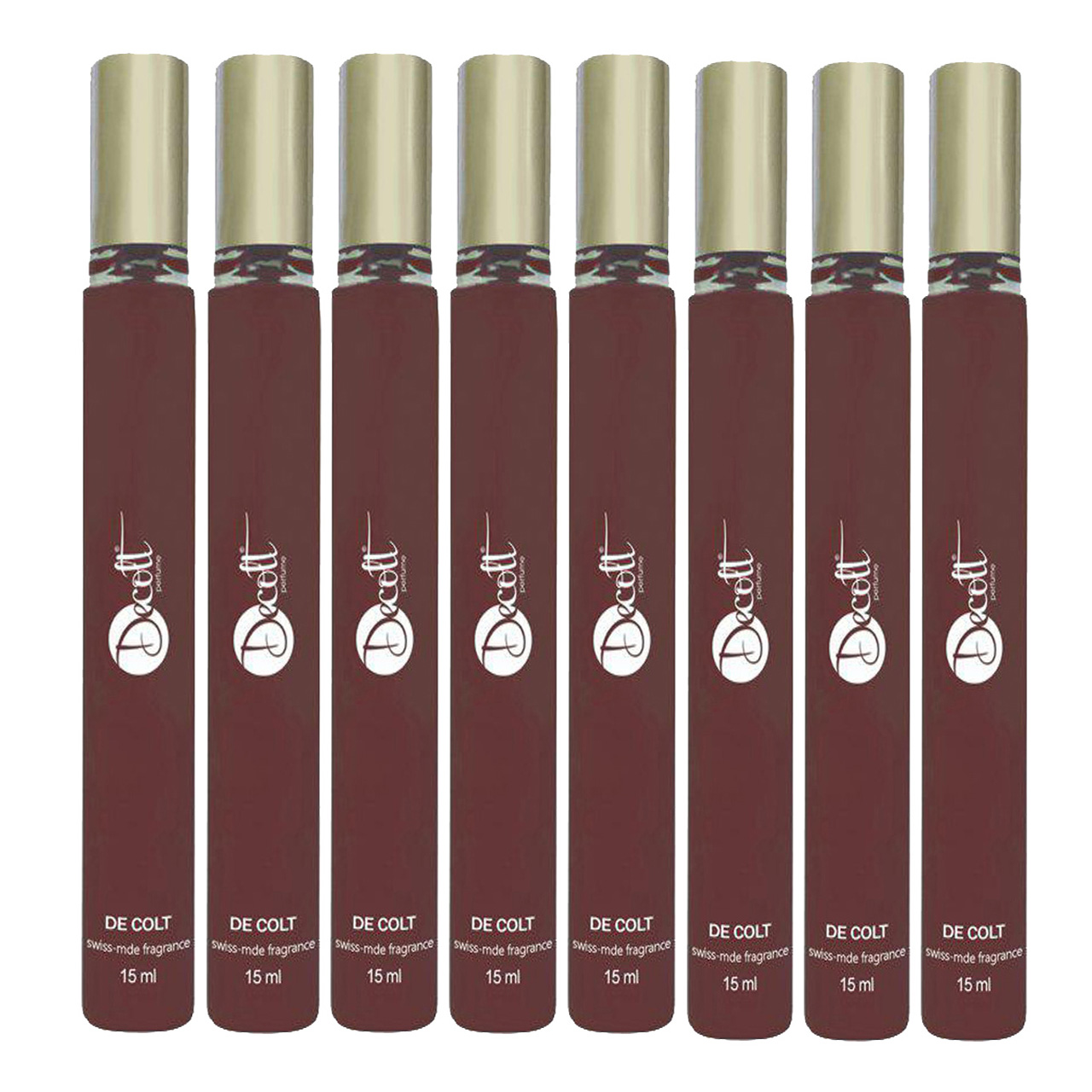 عطر جیبی مردانه دکلت کد 116 حجم 15 میلی لیتر بسته 8 عددی