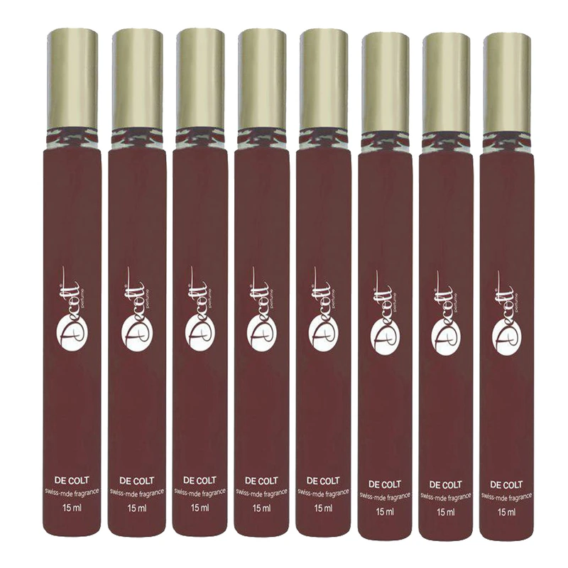 عطر جیبی مردانه دکلت کد 116 حجم 15 میلی لیتر بسته 8 عددی