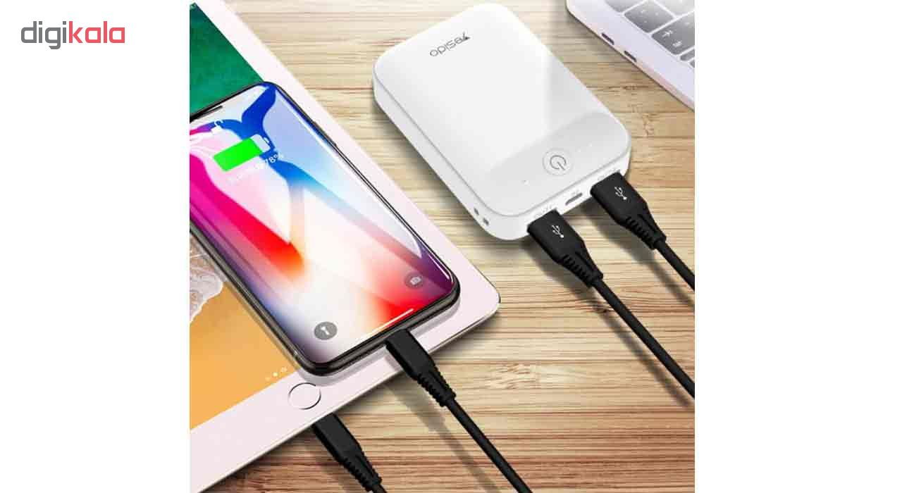 شارژر همراه یسیدو مدل YP-07 ظرفیت 10000 میلی آمپر ساعت