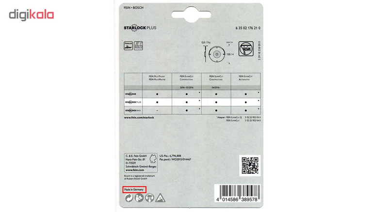 تیغه ابزار همه کاره فاین مدل HSS کد 63502176210