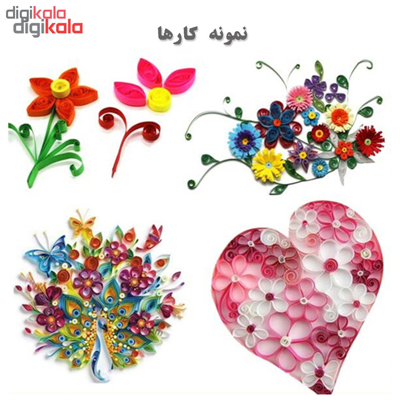 ملیله کاغذی فرتاپیچ مدل مقوایی عرض 5 میل بسته 125 عددی
