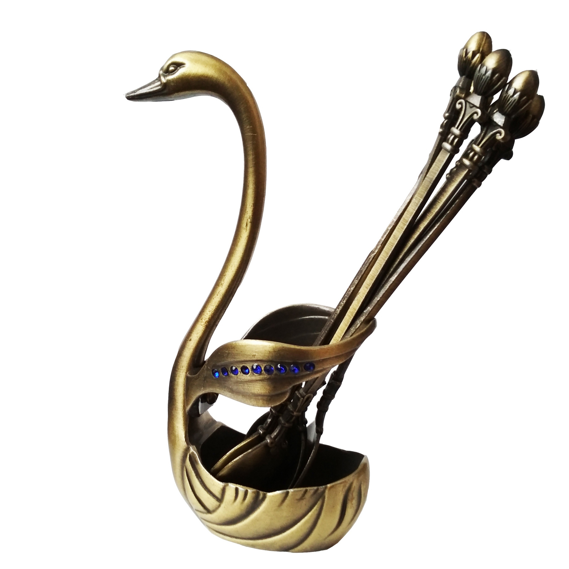 قاشق چای خوری کد 1006 بسته 6 عددی به همراه جاقاشقی